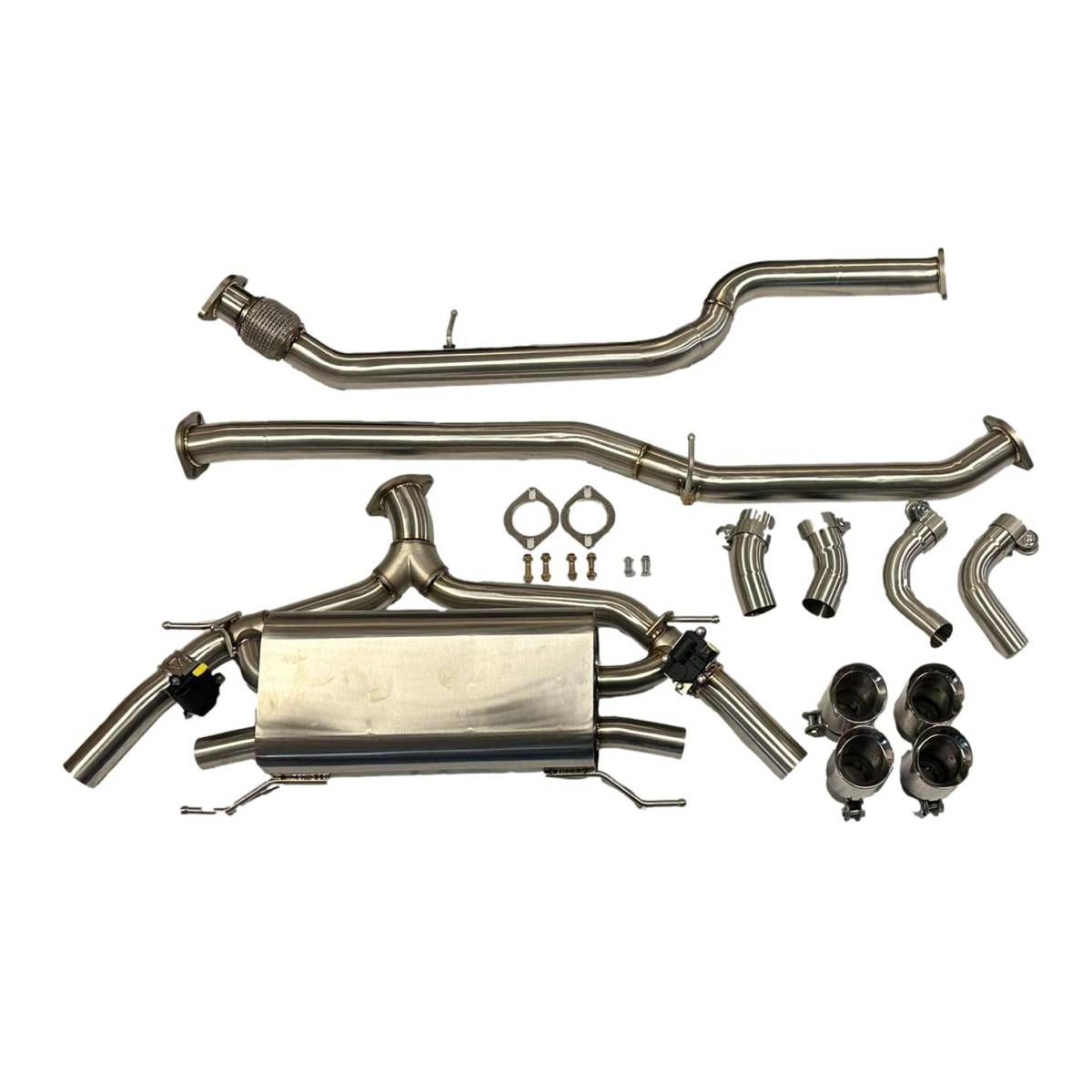 Alfa Romeo Giulia 2.0 T Valvetronic Catback Exhaust With Quad Tips