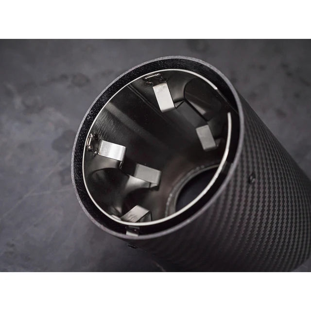 COBRA SPORT - BMW 4 Series (G22/G23) Carbon Fibre M Performance Tips - OEM Style Larger 4" Slip-on Replacement Tailpipes