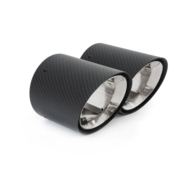COBRA SPORT - BMW X2 M35i xDrive (F39) OEM Style M Performance Tips - Carbon Fibre Larger 4.5" Slip-on Replacement Tailpipes