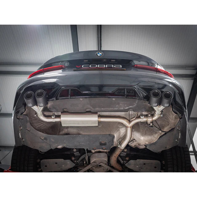 COBRA SPORT - BMW 330e Touring (G21) (19>) Valved Quad Exit Rear Axle Back M3 Style Performance Exhaust