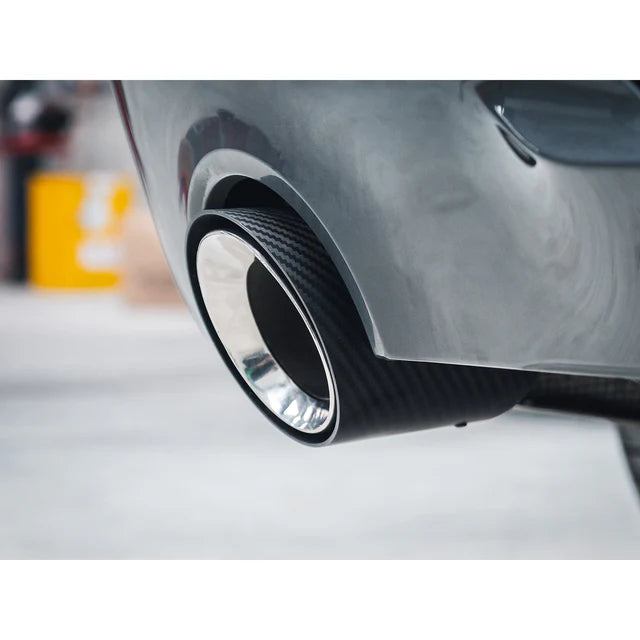 COBRA SPORT - BMW 4 Series (G22/G23) Carbon Fibre M Performance Tips - OEM Style Larger 4" Slip-on Replacement Tailpipes