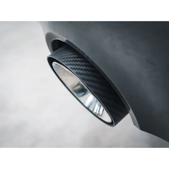 COBRA SPORT - BMW 4 Series (G22/G23) Carbon Fibre M Performance Tips - OEM Style Larger 4" Slip-on Replacement Tailpipes