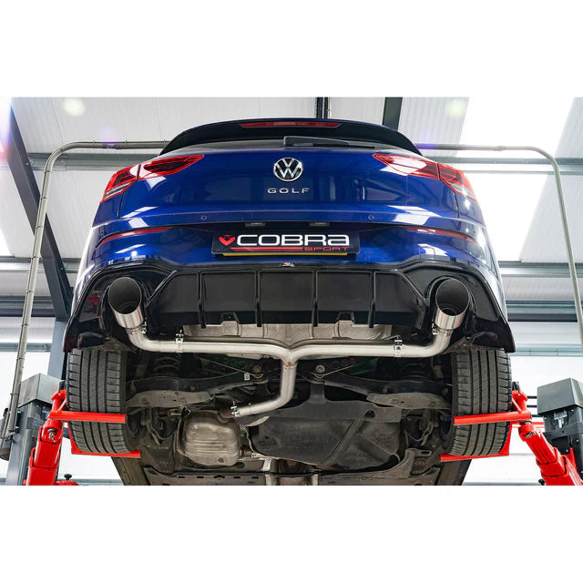 COBRA SPORT - VW Golf R-Line (Mk8) 1.5 TSI (20>) 'GTI Style' Dual Exit Rear Box Section Performance Exhaust
