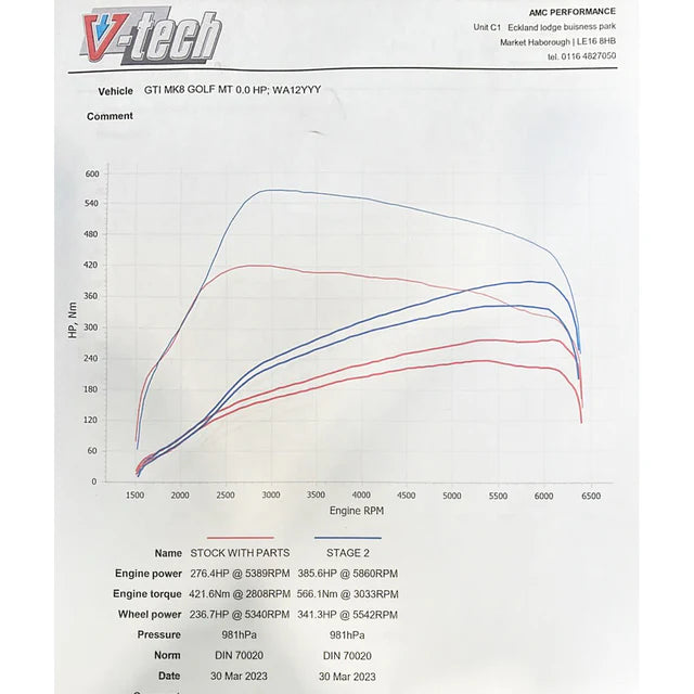 COBRA SPORT - VW Golf GTI (Mk8) 2.0 TSI (20>) Front Downpipe Sports Cat / De-Cat Performance Exhaust