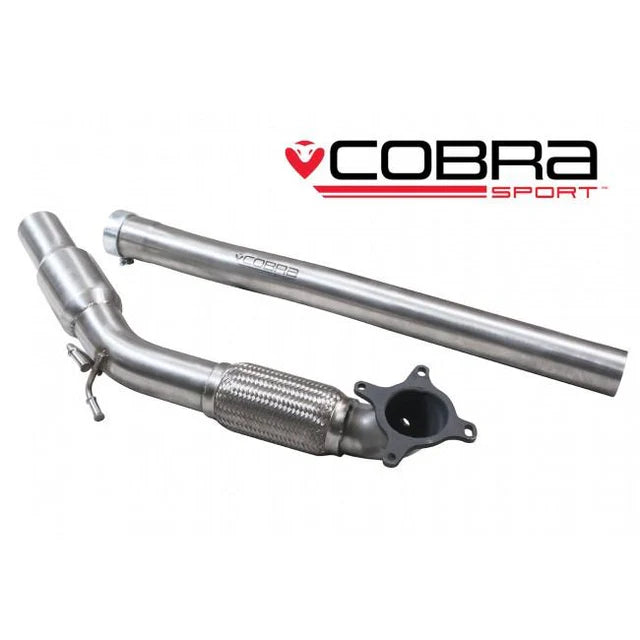 COBRA SPORT - Audi A3 (8P) 2.0 TFSI 2WD (3 & 5 Door) Front Pipe Sports Cat / De-Cat Performance Exhaust