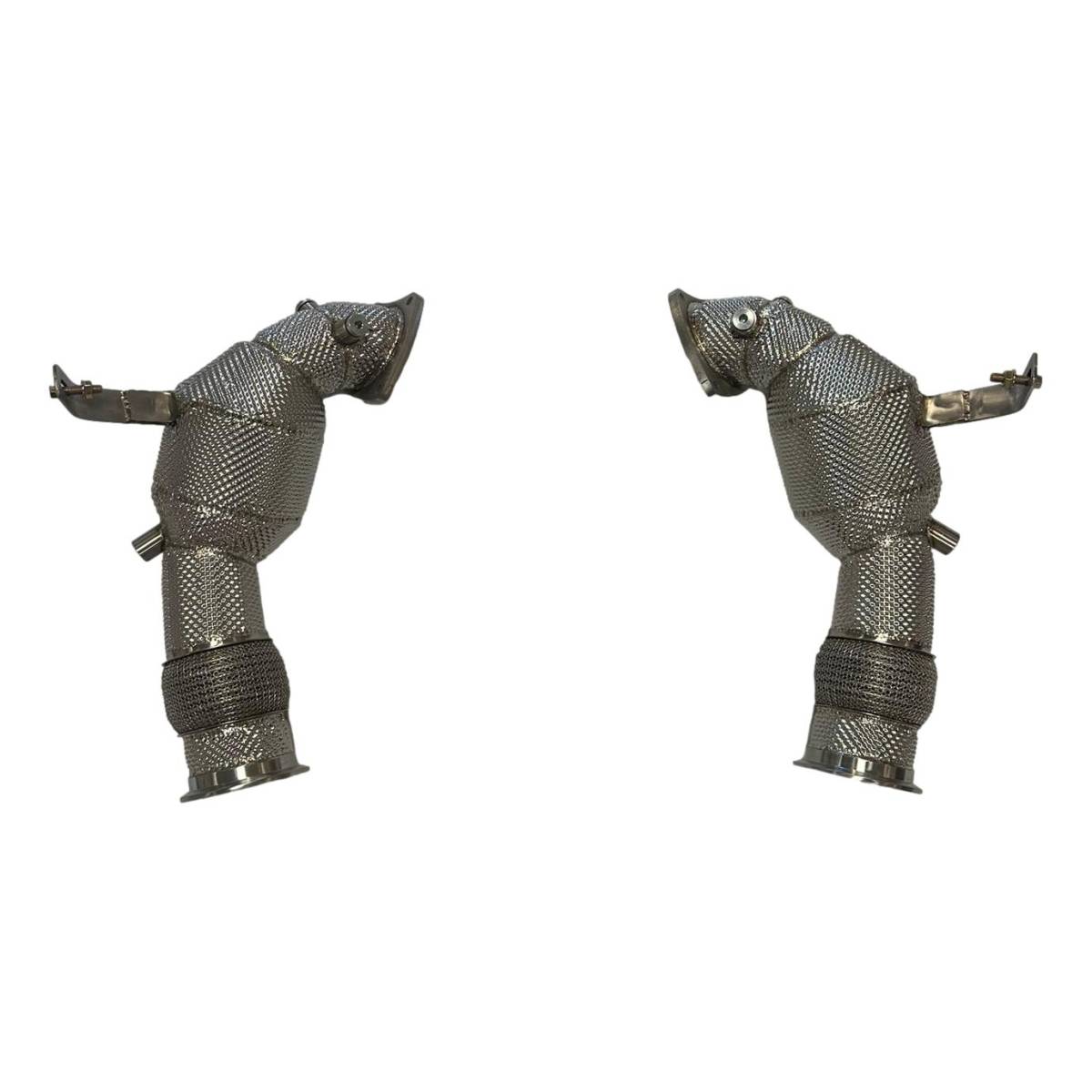 Audi R8 V10 2020+ Catted Downpipes with Heatshield