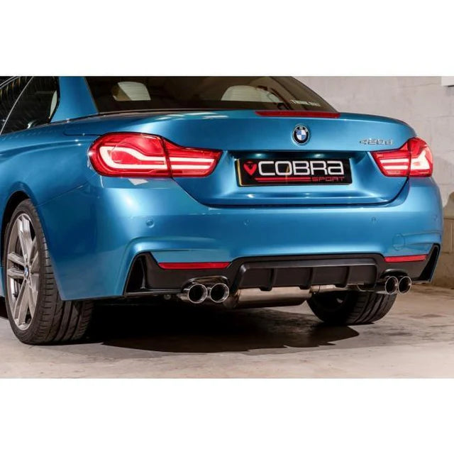 COBRA SPORT - BMW 425D (F32/F33/F36) Quad Exit M4 Style Performance Exhaust Conversion