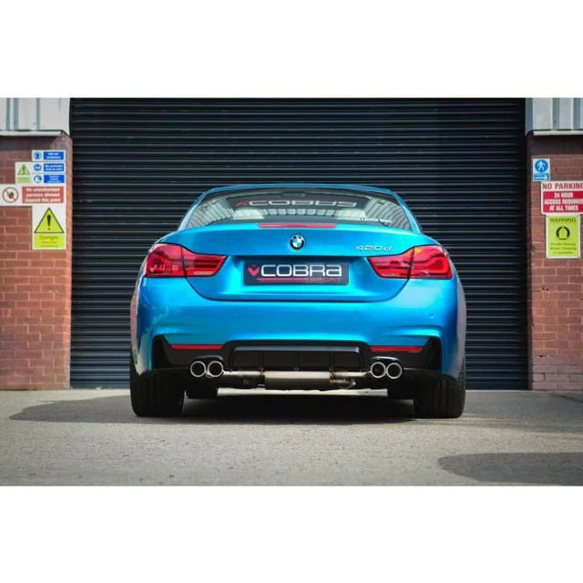COBRA SPORT - BMW 420i (F32/F33/F36) (13-20) Quad Exit M4 Style Performance Exhaust Conversion