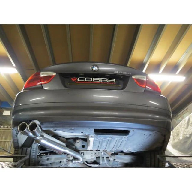 COBRA SPORT - BMW 318D/320D Diesel (E90/E91) Twin Tip Performance Exhaust Rear Box