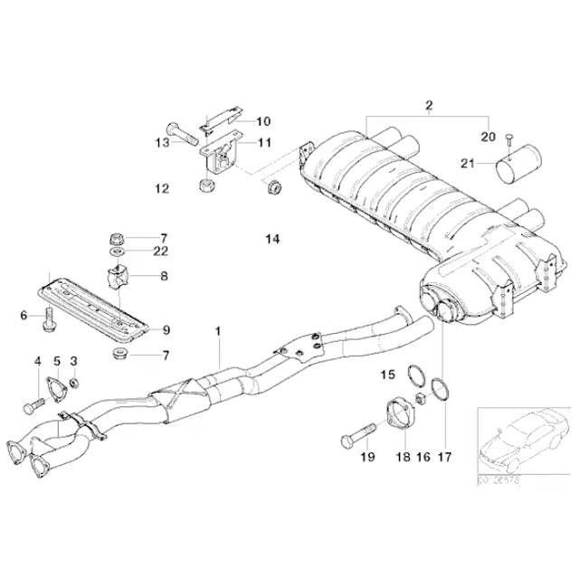 COBRA SPORT -  BMW M3 (E46) Performance Exhaust Centre Section