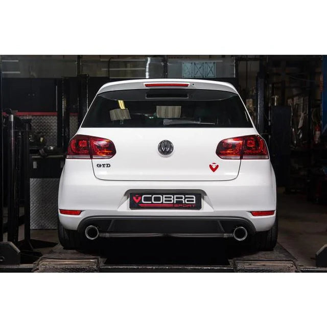 COBRA SPORT - VW Golf GTD (Mk6) 2.0 TDI (5K) (09-13) Venom Box Delete GTI Style Cat Back Performance Exhaust