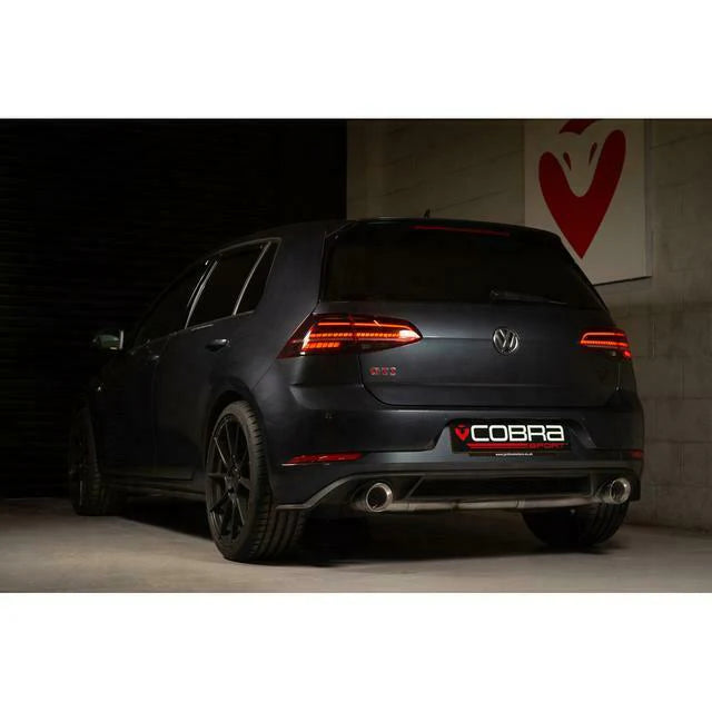 COBRA SPORT - VW Golf GTI (Mk7.5) 2.0 TSI (5G) (17-20) Venom Box Delete Race Cat Back Performance Exhaust
