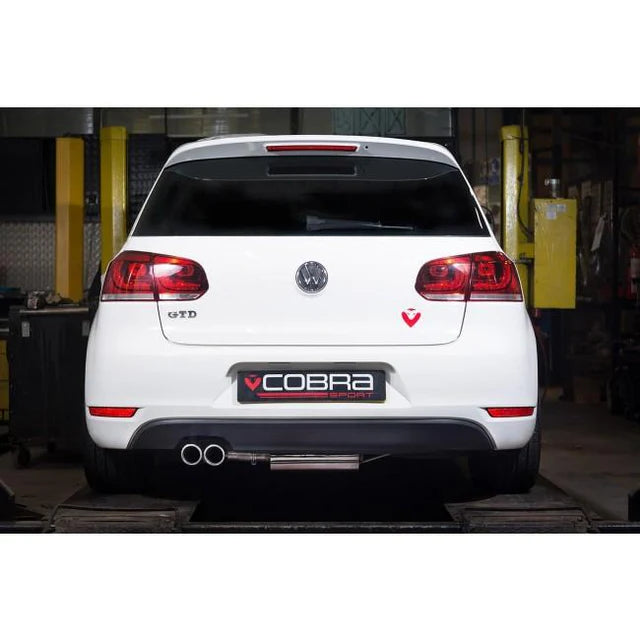 COBRA SPORT - VW Golf GTD (Mk6) 2.0 TDI (5K) (09-13) Cat Back Performance Exhaust